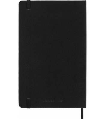 Средний Еженедельник Moleskine 2024 Горизонтальный Черный