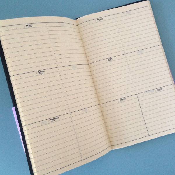 Блокнот из кожи Egolibro Королевский Синий