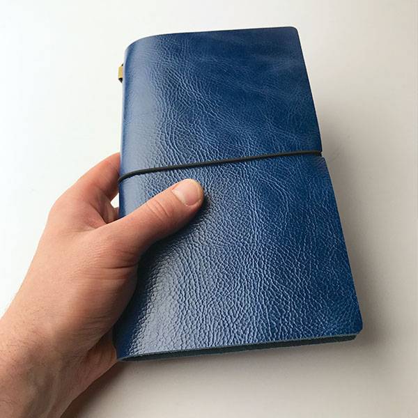 Блокнот из кожи Egolibro Королевский Синий