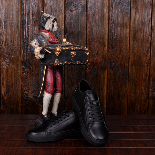 Кожаные кеды Jizuz Classic Black