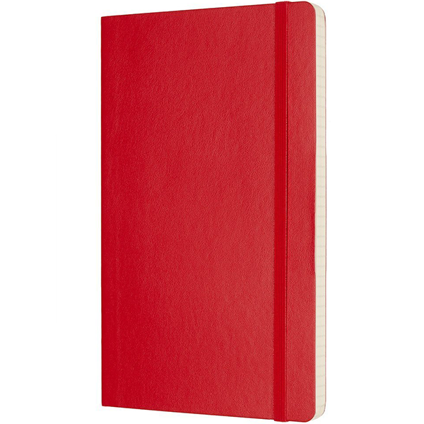 Середній блокнот Moleskine Classic Червоний М&#39;яка обкладинка Клітка