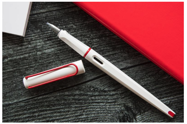 Перьевая Ручка Lamy Joy Белая с красной клипсой 1,5 мм