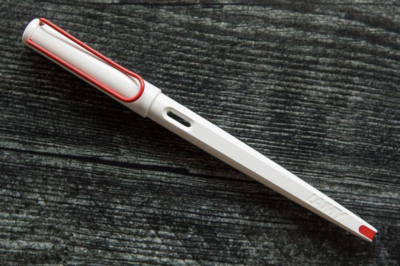 Перьевая Ручка Lamy Joy Белая с красной клипсой 1,5 мм