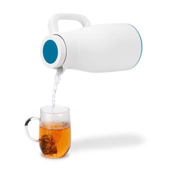 Термос Evo-Dewar PO Selected Білий з Блакитний Кришкою