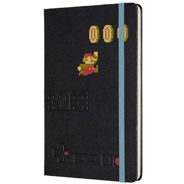Средний блокнот Moleskine Super Mario Черный Линия