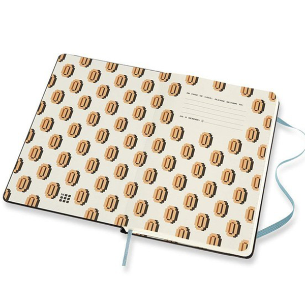 Средний блокнот Moleskine Super Mario Черный Линия