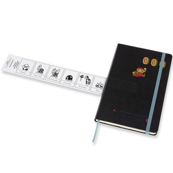 Средний блокнот Moleskine Super Mario Черный Линия