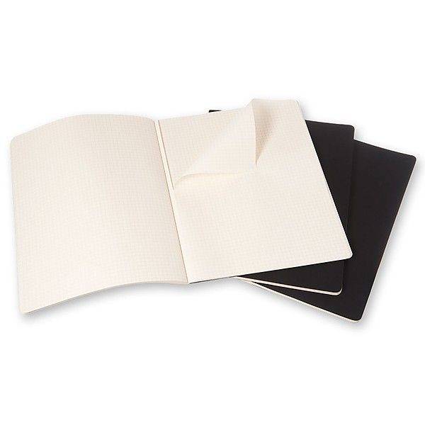 Большой Блокнот Moleskine Cahier XXL Черный Клетка