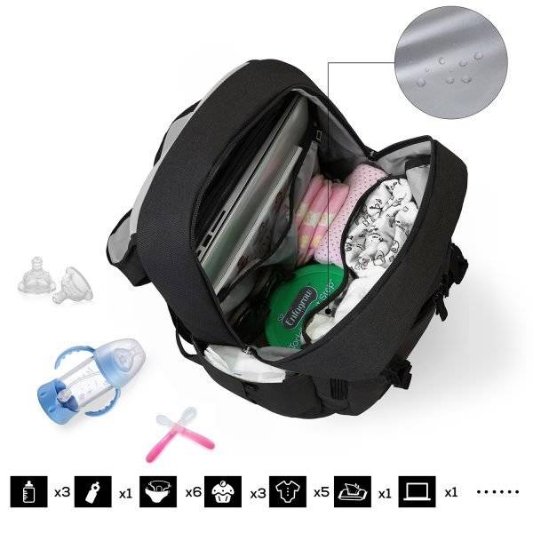 Рюкзак Для Мамы Mommore Черный