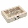 Деревянная коробка для хранения чайных пакетиков KitchenCraft