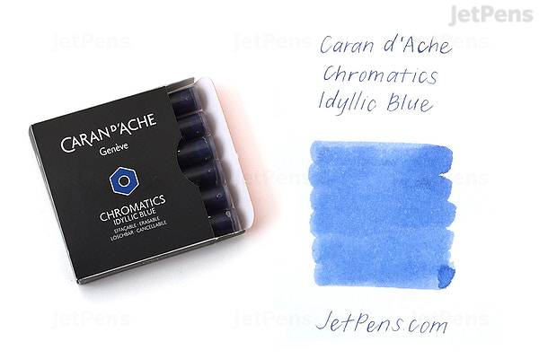 Набор чернильных картриджей Caran d`Ache Chromatics Синий (6 шт)