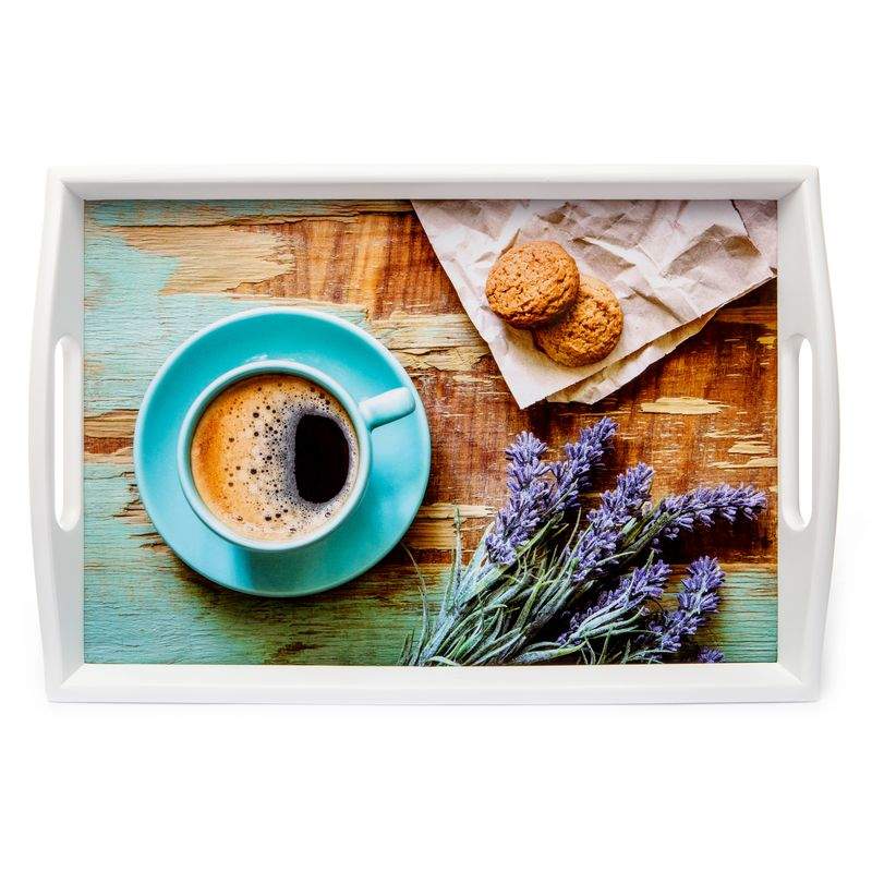 Подставка для ноутбука на подушке Кофе и лаванда