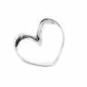 Кольцо из серебра Côte & Jeunot на фалангу в форме сердца