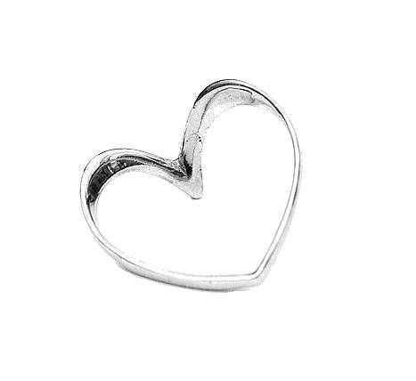 Кільце зі срібла Côte & Jeunot на фалангу в формі серця