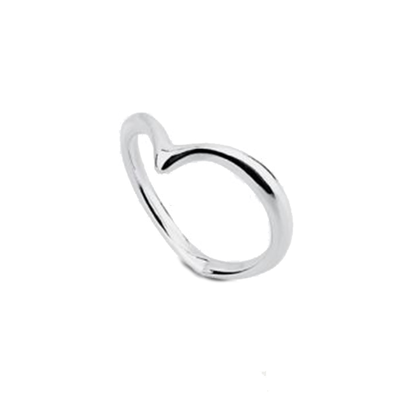 Кільце зі срібла Côte & Jeunot на фалангу в формі серця