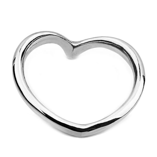 Кольцо из серебра Côte & Jeunot на фалангу в форме сердца