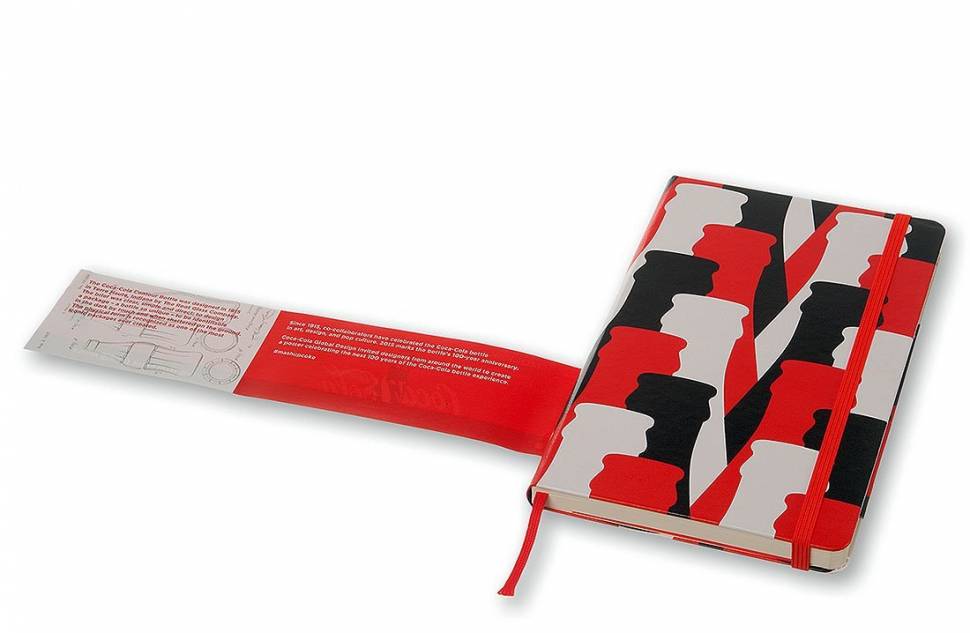 Средний блокнот Moleskine Coca-Cola Чистые листы Красный