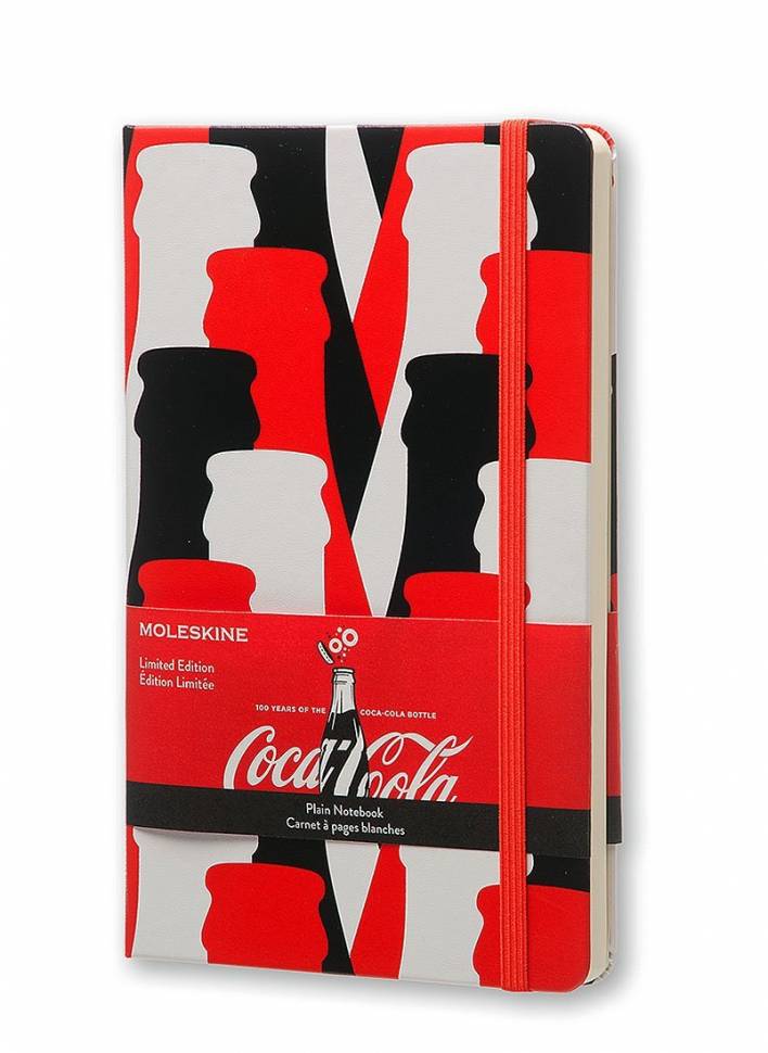 Середній блокнот Moleskine Coca-Cola Чисті аркуші Червоний