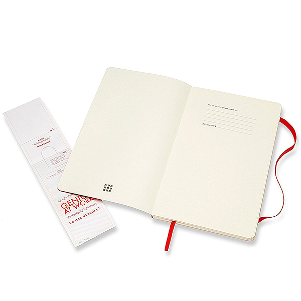 Середній блокнот Moleskine Classic Червоний М&#39;яка обкладинка Точка