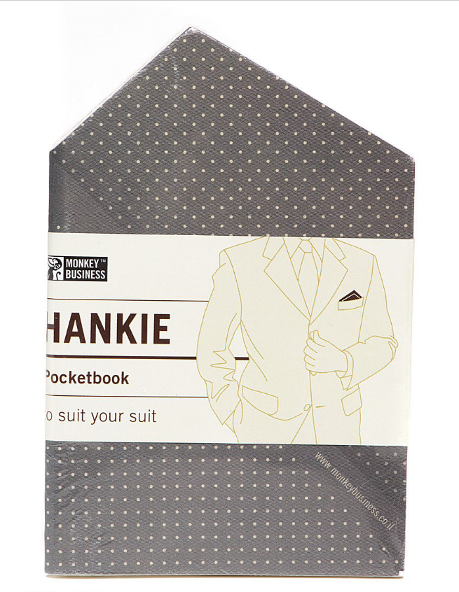 Записная книжка Monkey Business Hankie Pocketbook Черная