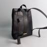 Шкіряний жіночий рюкзак AV2 Чорний (P520)