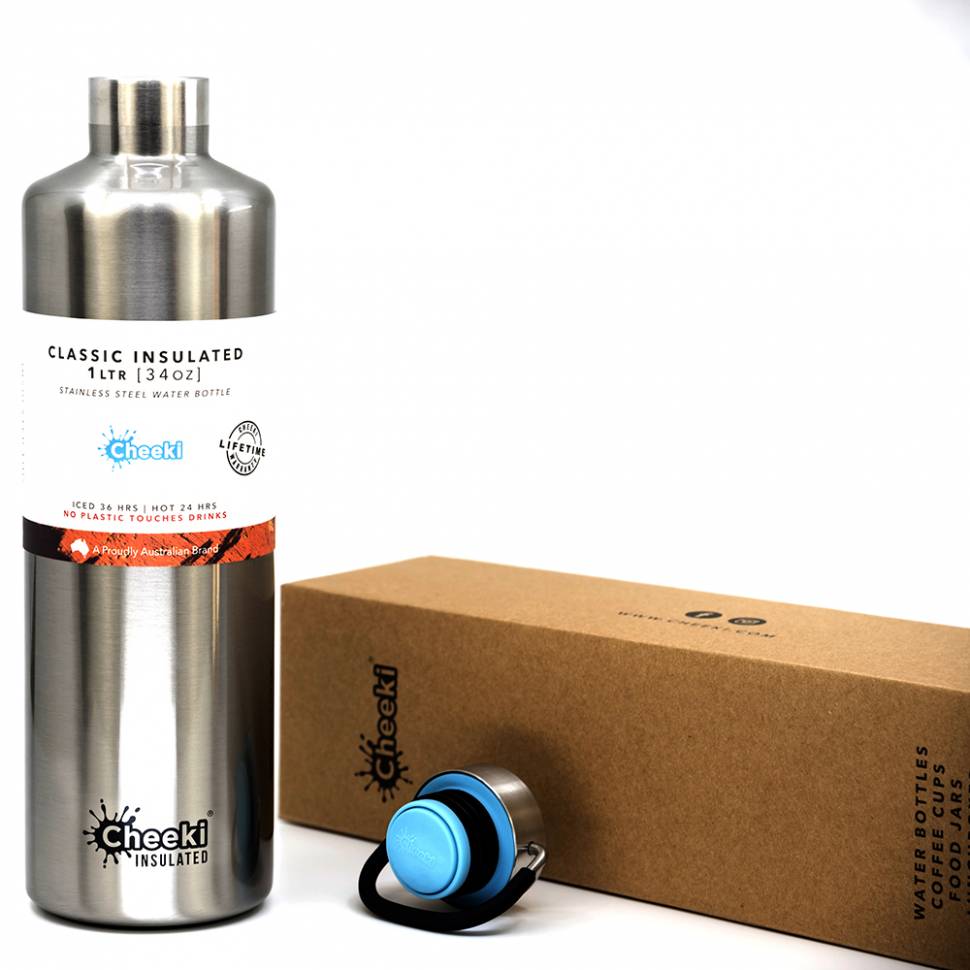 Термос Cheeki Classic Insulated 1 литр Silver