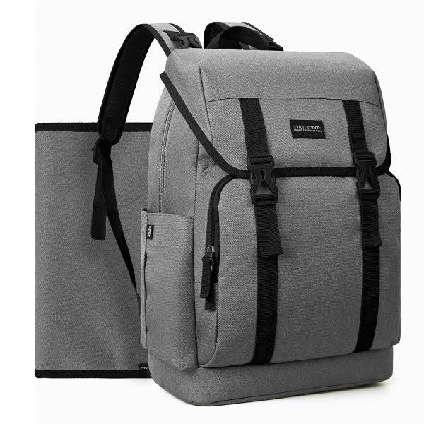 Рюкзак Для Мами Mommore Сірий з рожевим