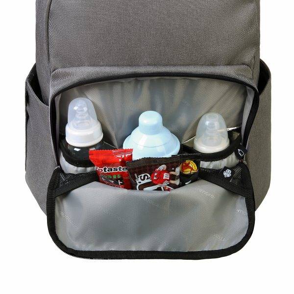 Рюкзак Для Мами Mommore Сірий з рожевим