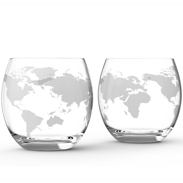 Набор стаканов для виски Вокруг Света (2 шт)