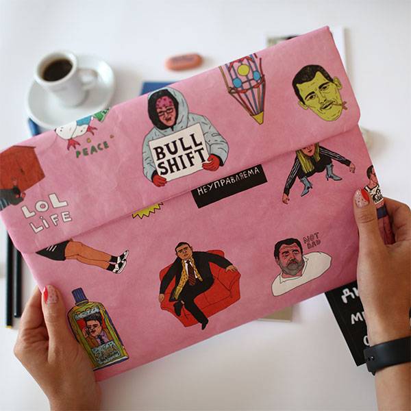 Чехол для MacBook 12" Paper Ninja Pink