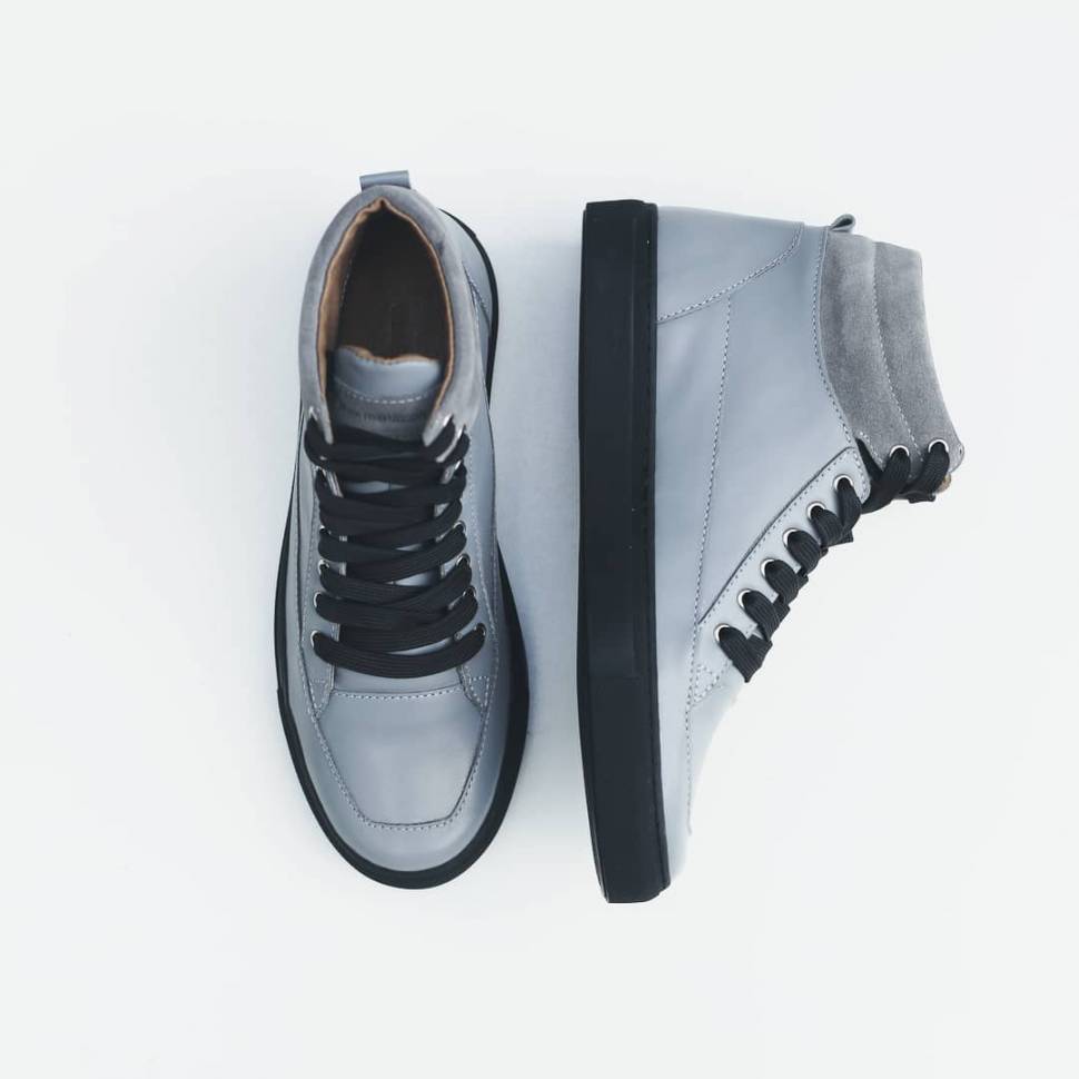 Высокие сникерсы из кожи Jizuz Industry