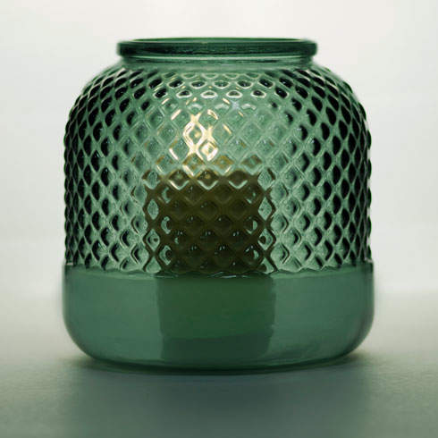 Ваза San Miguel DIAMANTE 19 см зелено-синий