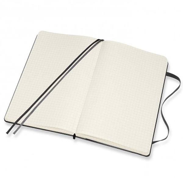 Середній блокнот Moleskine Classic Expanded Тверда обкладинка Чорний Клітка