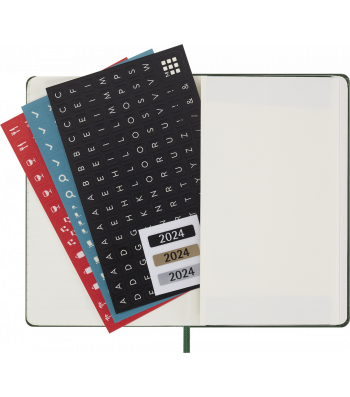 Средний Еженедельник Moleskine 2026 Миртовый Зеленый Мягкий