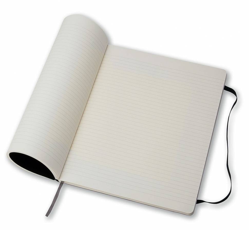 Большой блокнот Moleskine Classic Мягкая обложка Черный Линия