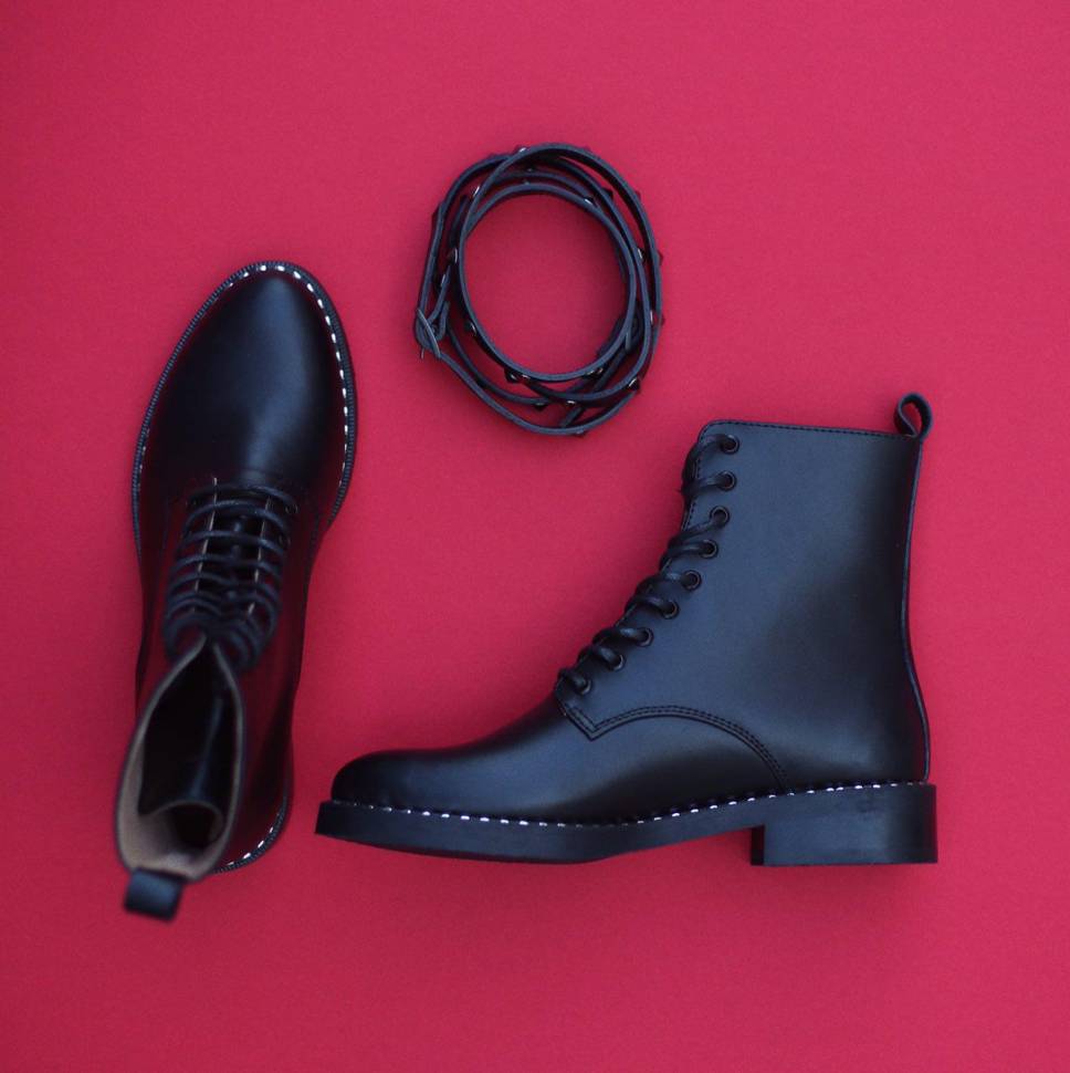 Кожаные ботинки Jizuz