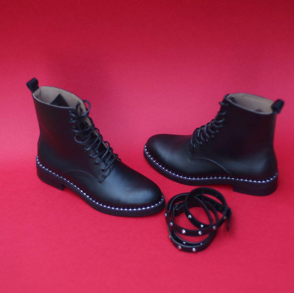 Кожаные ботинки Jizuz