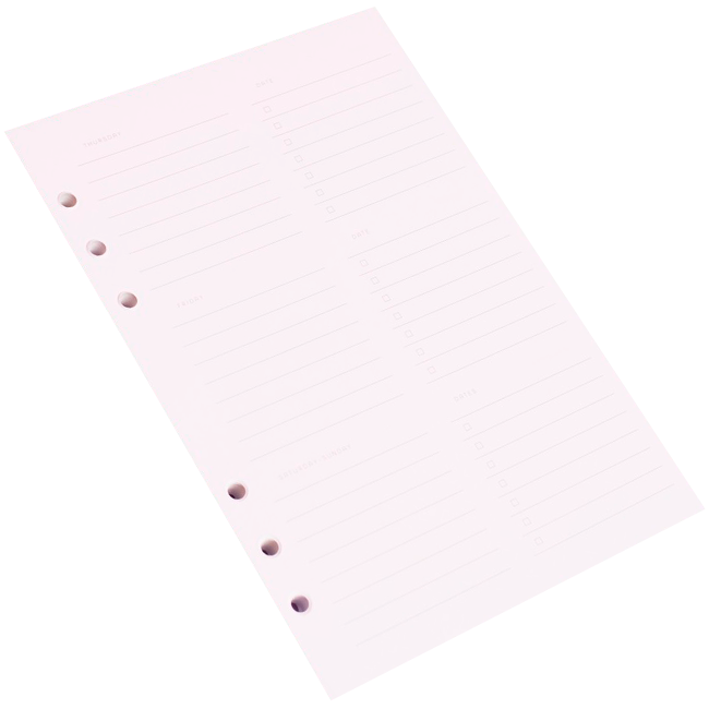 Блок для органайзеров Chiori Еженедельник