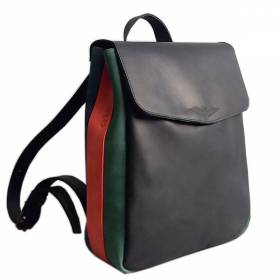 Кожаный рюкзак AV2 Черный(P518)