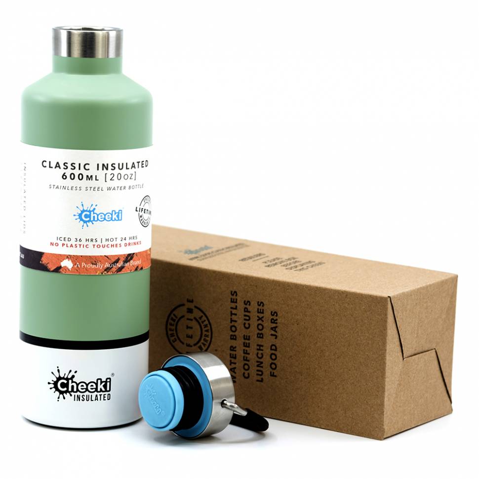 Термос Cheeki Classic Insulated 600 ml Pistachio White