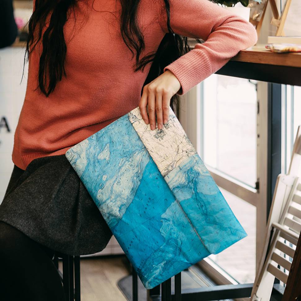 Чехол для MacBook 12" Paper Ninja Карта Мира