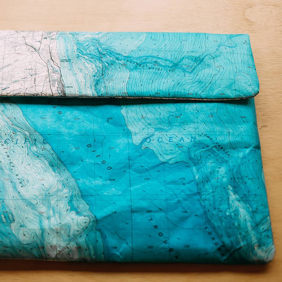 Чехол для MacBook 12" Paper Ninja Карта Мира