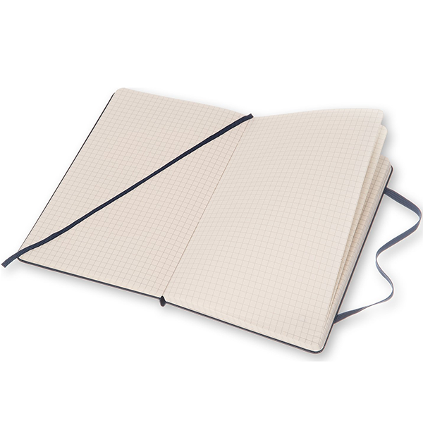 Средний блокнот Moleskine Classic Твердая обложка Сапфир Клетка