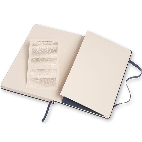 Средний блокнот Moleskine Classic Твердая обложка Сапфир Клетка