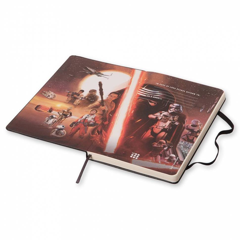 Середній блокнот Moleskine STAR WARS VII лінія чорний