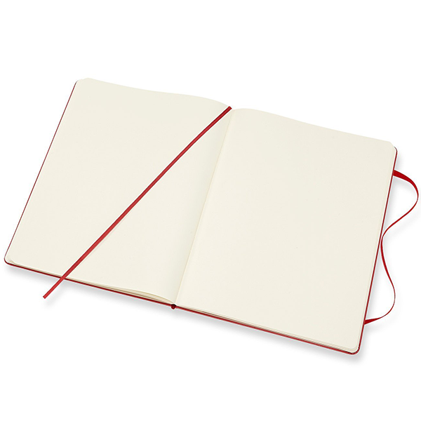 Великий блокнот Moleskine Classic Червоний Тверда обкладинка Чисті аркуші
