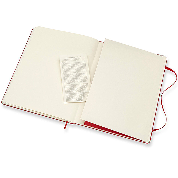 Великий блокнот Moleskine Classic Червоний Тверда обкладинка Чисті аркуші