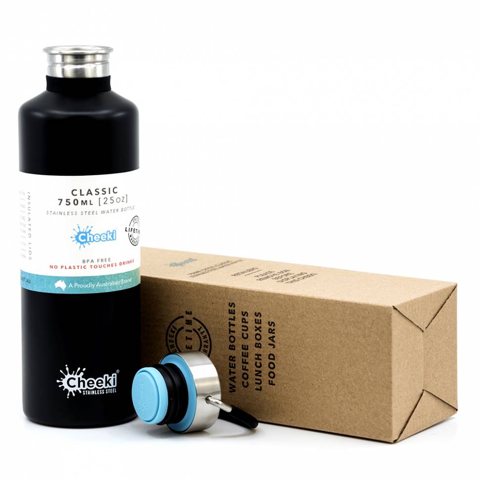 Бутылка для воды Cheeki Classic Single Wall 750 ml Matte Black