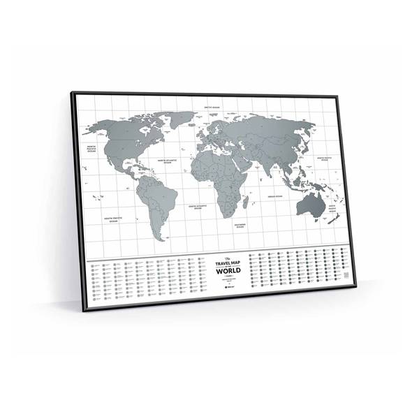 Скретч карта мира Travel Map Flags World