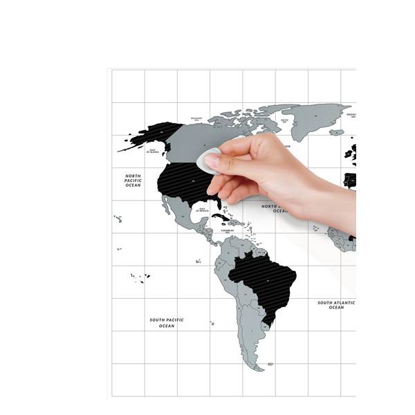 Скретч карта мира Travel Map Flags World